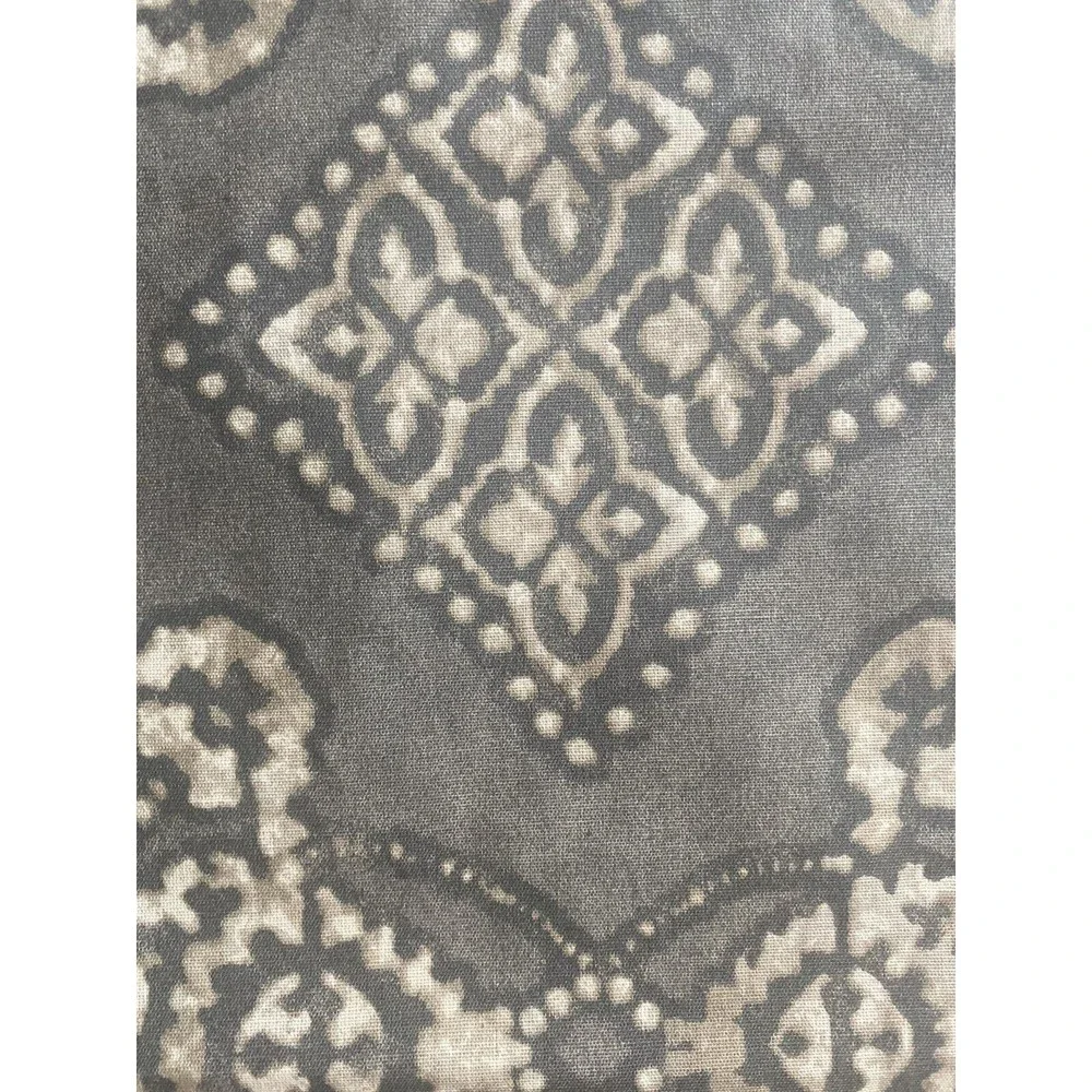 Pottery Barn placemats NWOT set of 2 grey tan cream batik EC